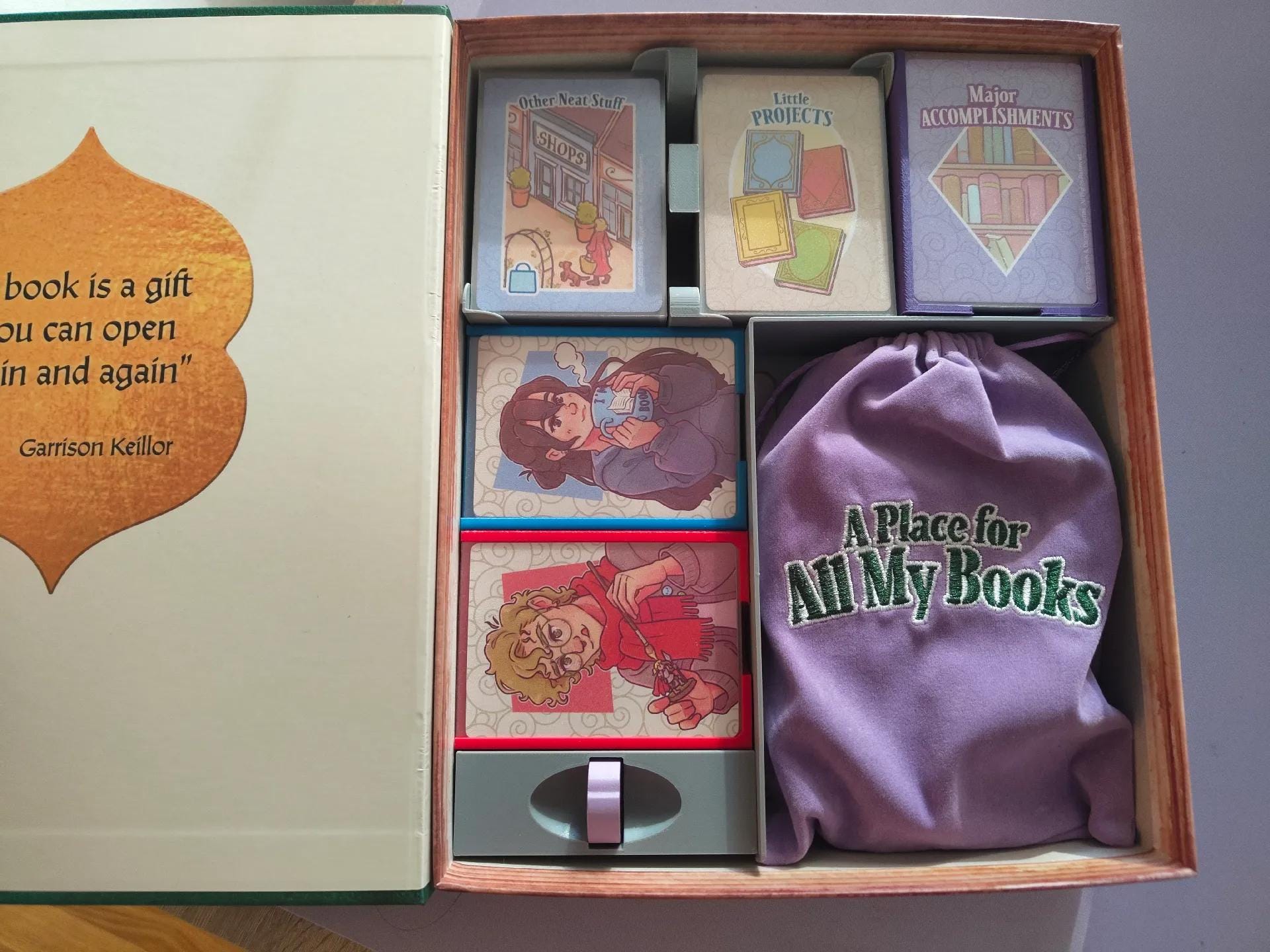 A Place for All My Books Board Game Organizer / Insert