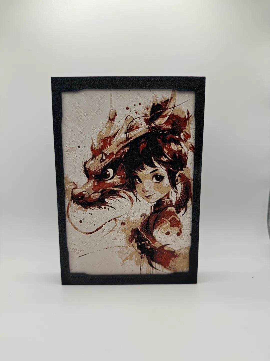 D&D Character Themed Paintings - Multiple Options - 3D Printed