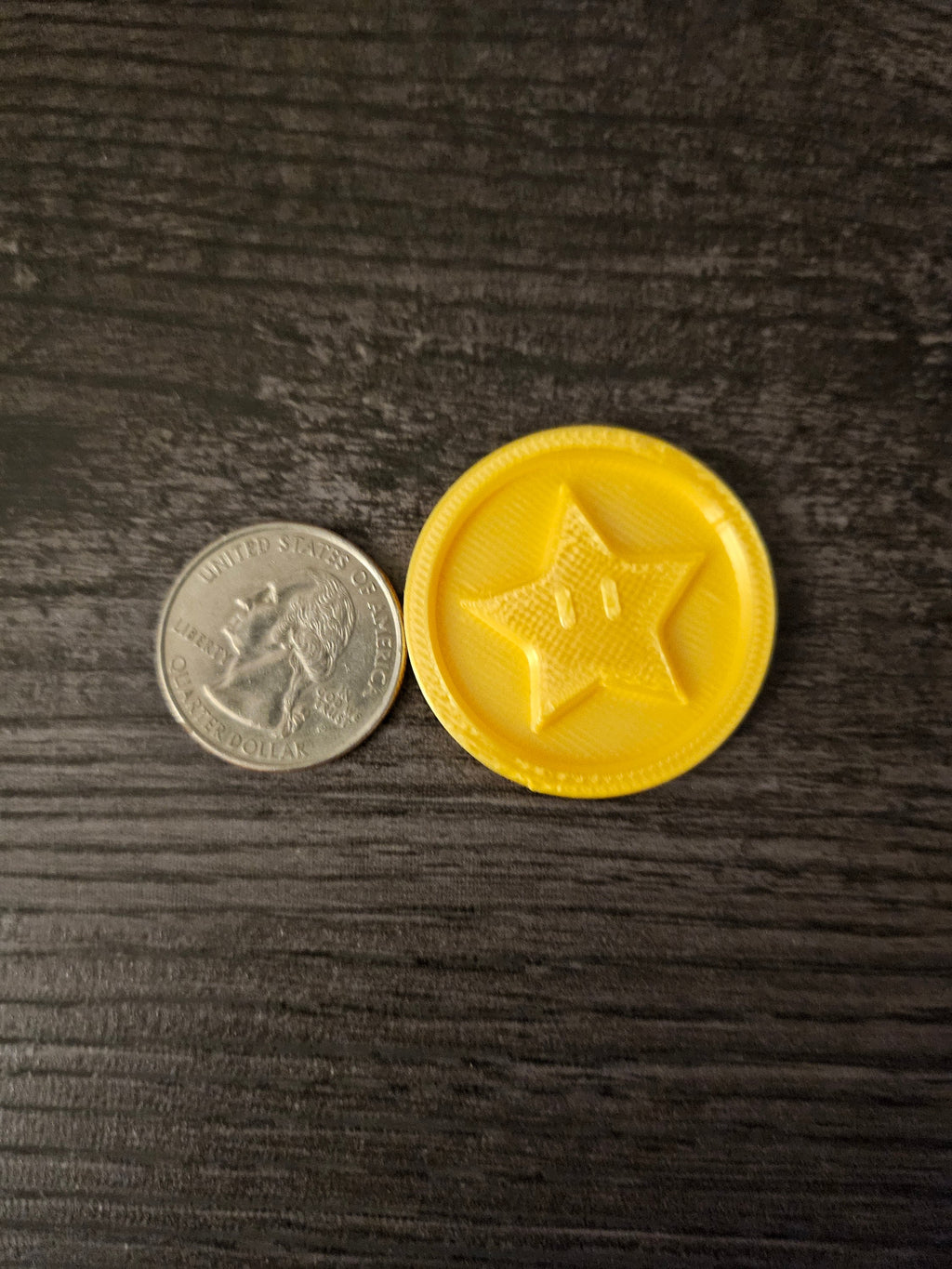 3D Printed Star Coins: Gold Party Favors & Game Counters (etsy image id: 6145656744)