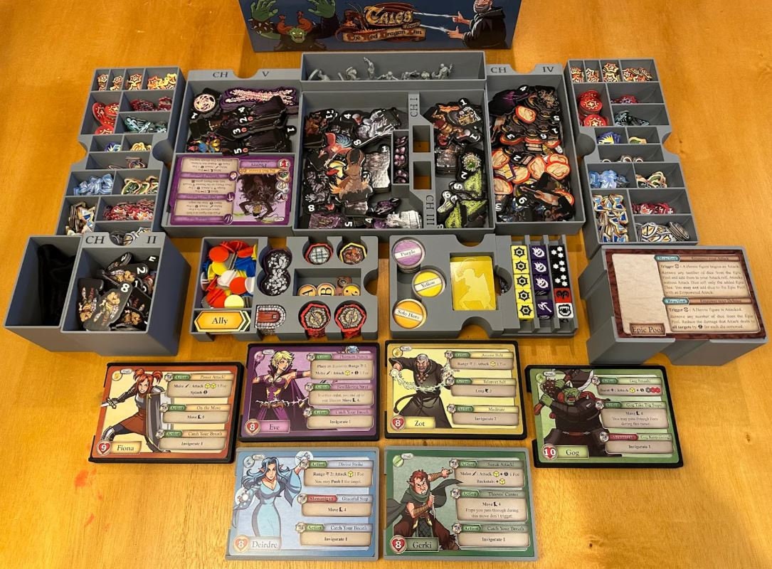 Tales from the Red Dragon Inn Board Game Insert and Organizer (etsy image id: 6149328897)