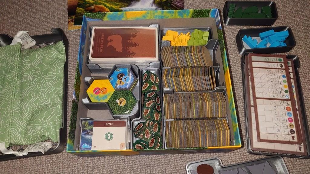 Cascadia and Landmarks Expansion Board Game Insert and Organizer (etsy image id: 6218965590)