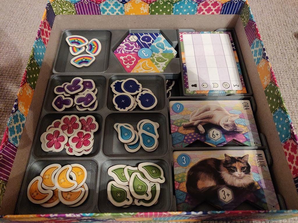 Calico Board Game Insert and Organizer (etsy image id: 6228438664)