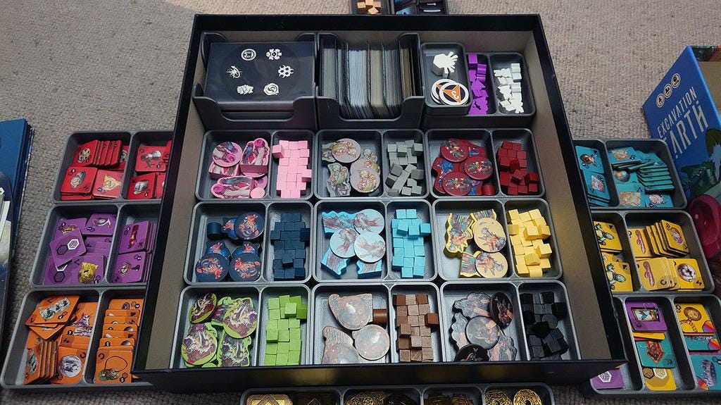 Excavation Earth + Expansions Board Game Organizer and Insert (etsy image id: 6228583936)