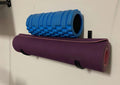 Yoga Mat and Foam Roller Wall Mount: Gym Equipment Holder (etsy image id: 6231084048)
