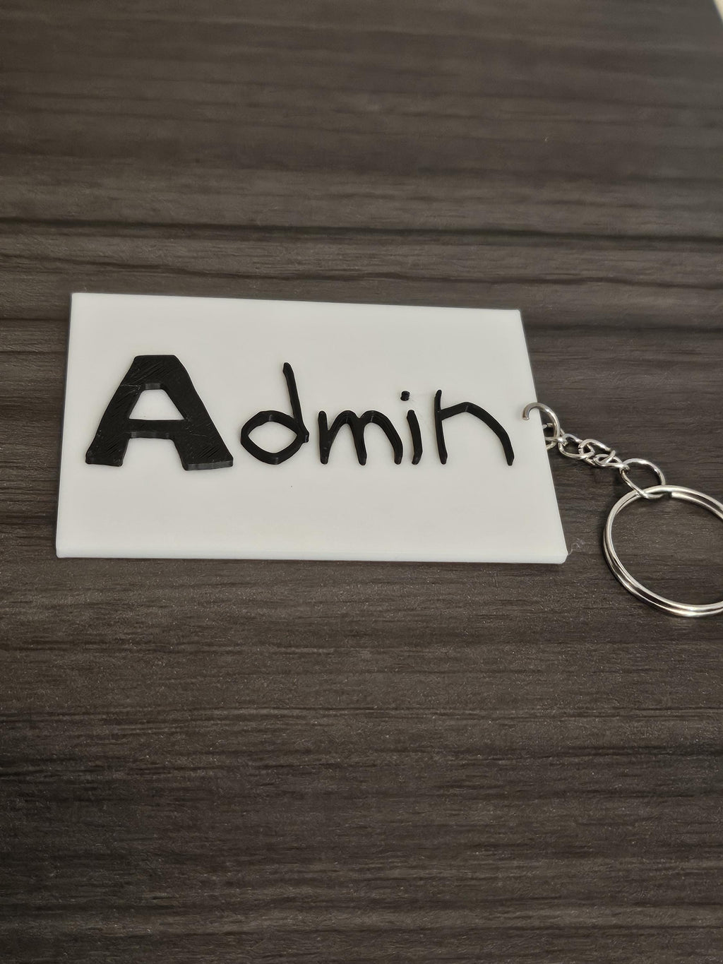 Admin Badge With or Without Keychain - Gorilla Tag VR Game Oculus Rift (etsy image id: 6241017652)
