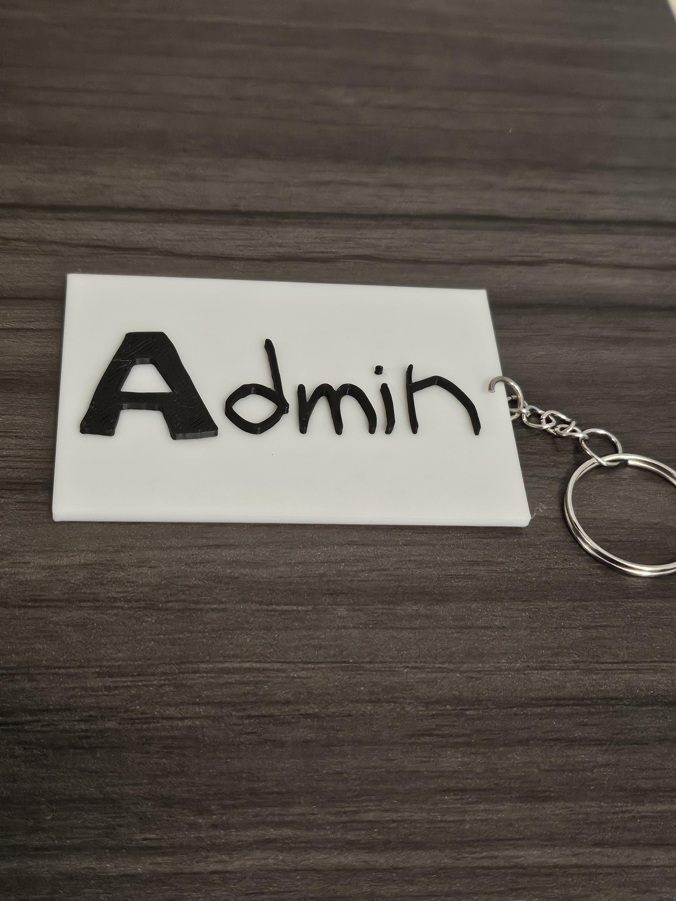 Admin Badge With or Without Keychain - Gorilla Tag VR Game Oculus Rift (etsy image id: 6241017652)