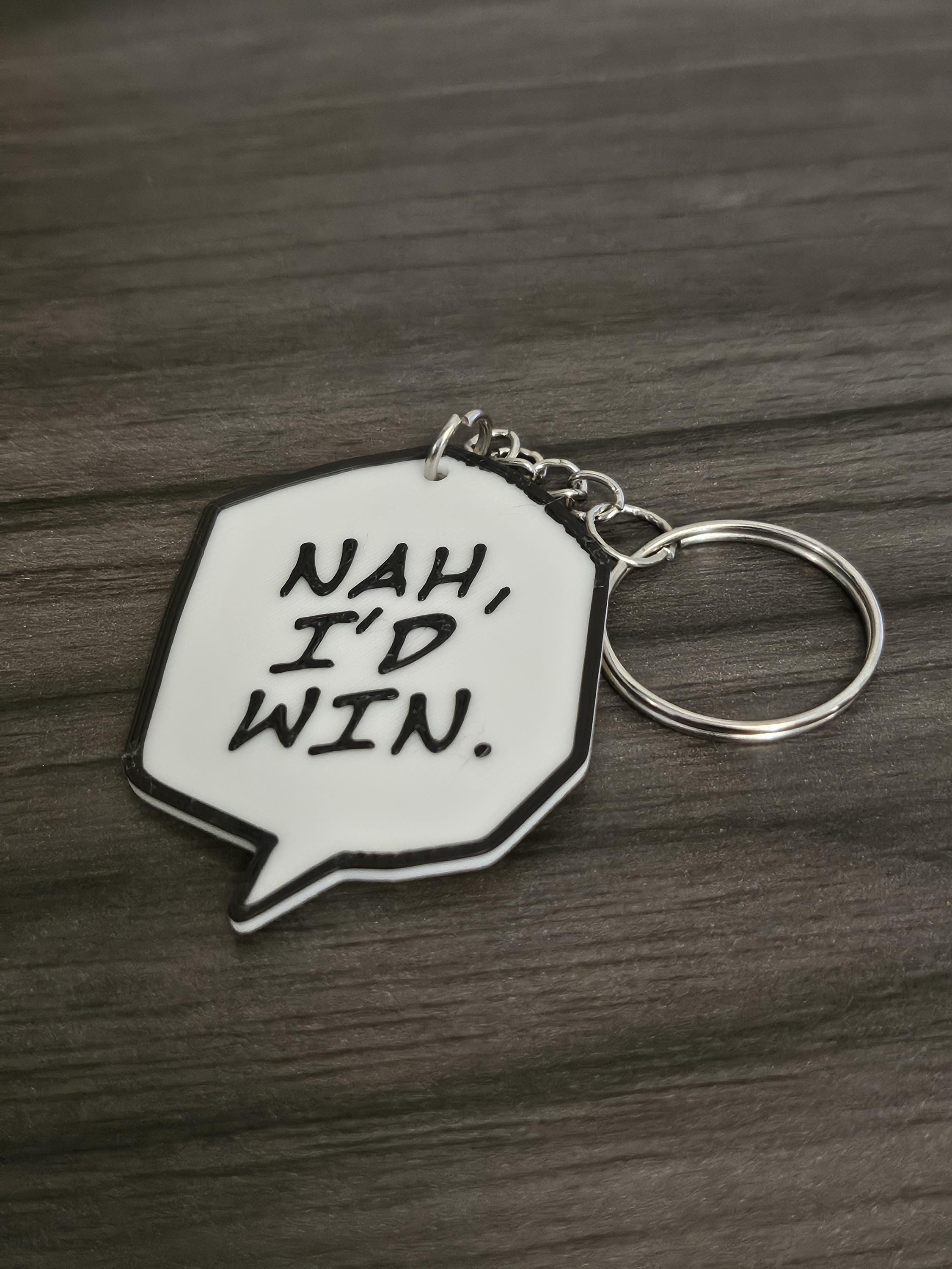 Jujutsu Kaisen Gojo Satoru Manga JJK - Nah I'd Win Speech Bubble Keychain (etsy image id: 6241093654)