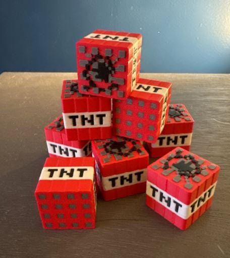 TNT Miniatures for Party Decorations or Displays - Perfect for Cake Toppers or Party Bags! (etsy image id: 6248812511)