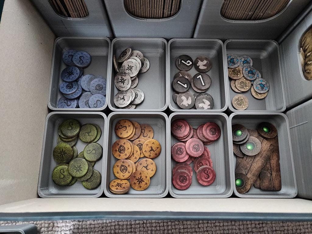 Mythic Battles: Pantheon - Deluxe Storage Box Board Game Organizer and Insert (etsy image id: 6252565530)