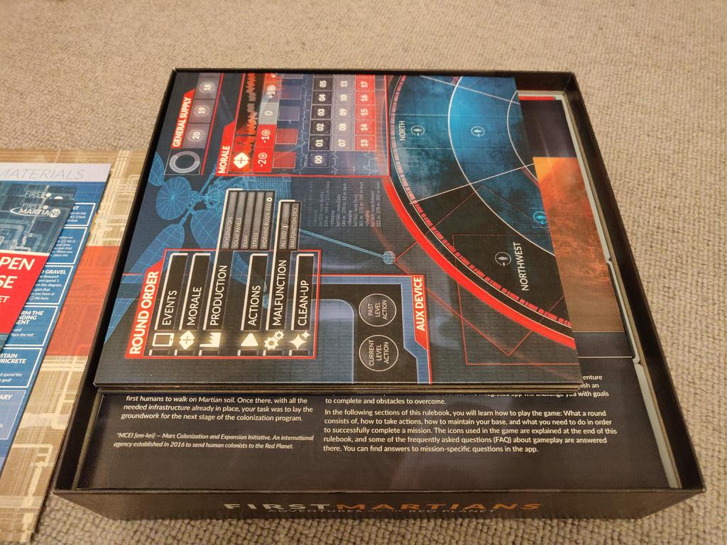 First Martians - Adventures on the Red Planet Board Game Organizer and Insert (etsy image id: 6252922788)