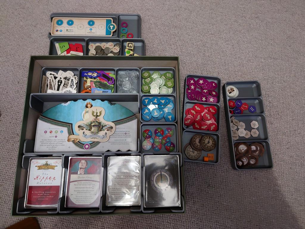 Victoriana + Ripper Returns Board Game Organizer and Insert (etsy image id: 6253007180)