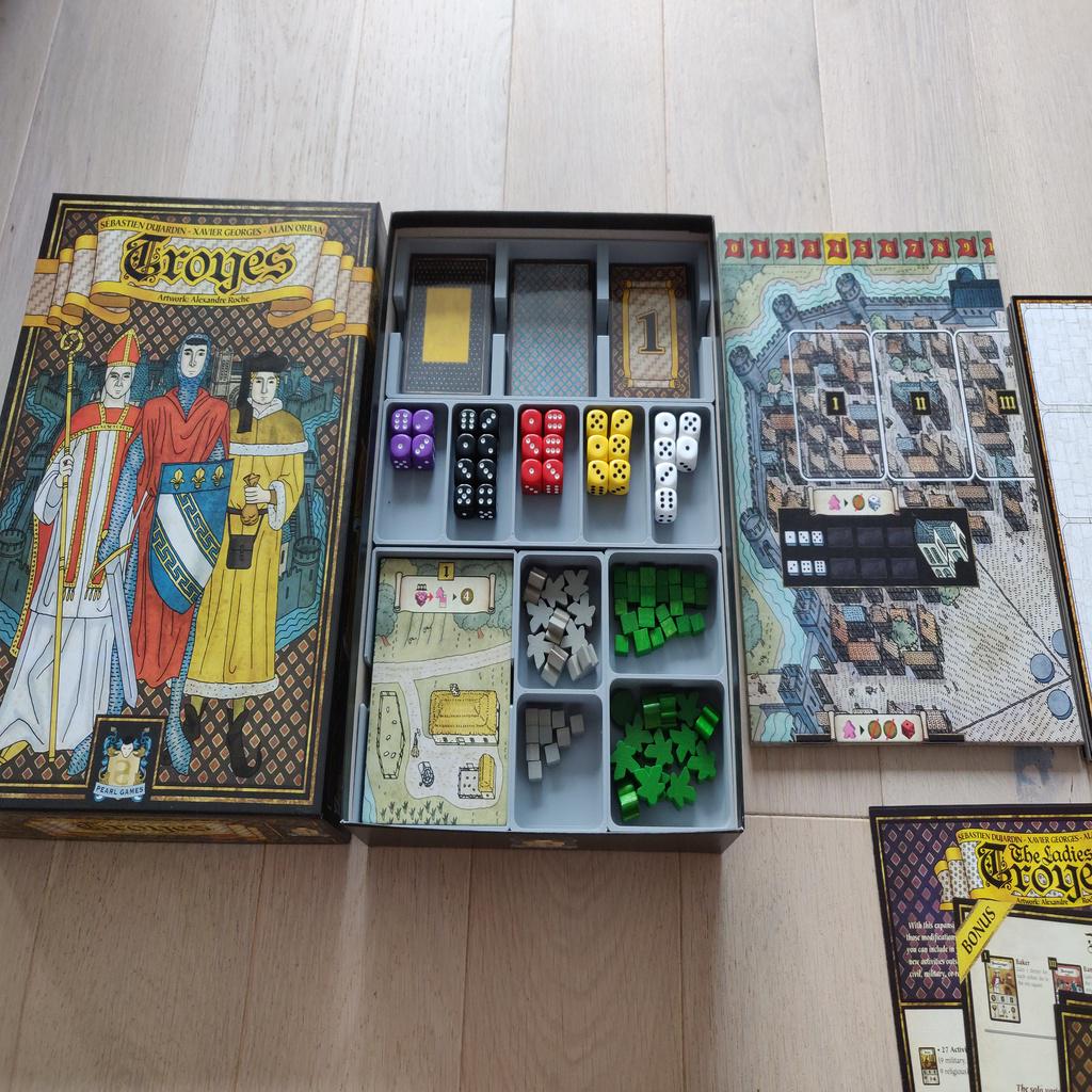 Troyes + Ladies of Troyes Expansion Board Game Organizer and Insert (etsy image id: 6253063020)