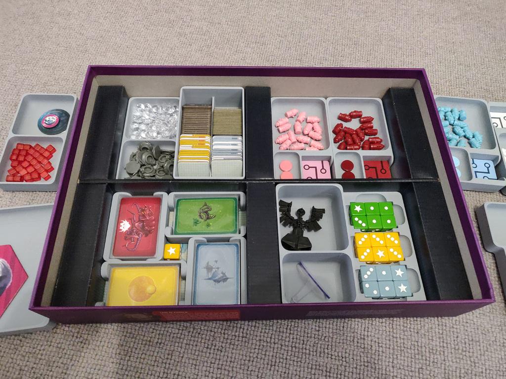 Black Angel Board Game Organizer and Insert (etsy image id: 6254046450)