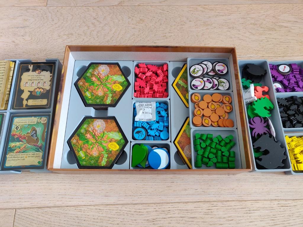 March of the Ants + Expansions Board Game Organizer and Insert (etsy image id: 6254119998)