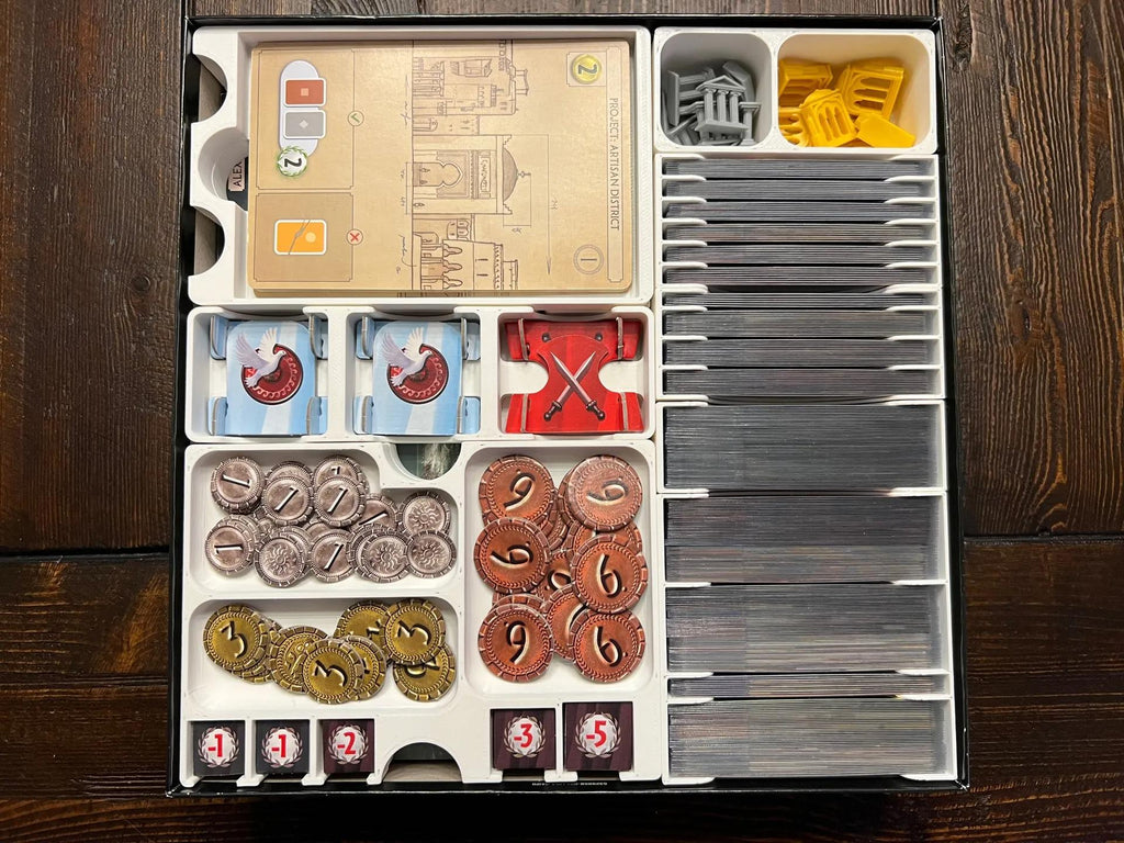 7 Wonders + Expansions Board Game Insert and Organizer (2nd Edition) (etsy image id: 6254296378)