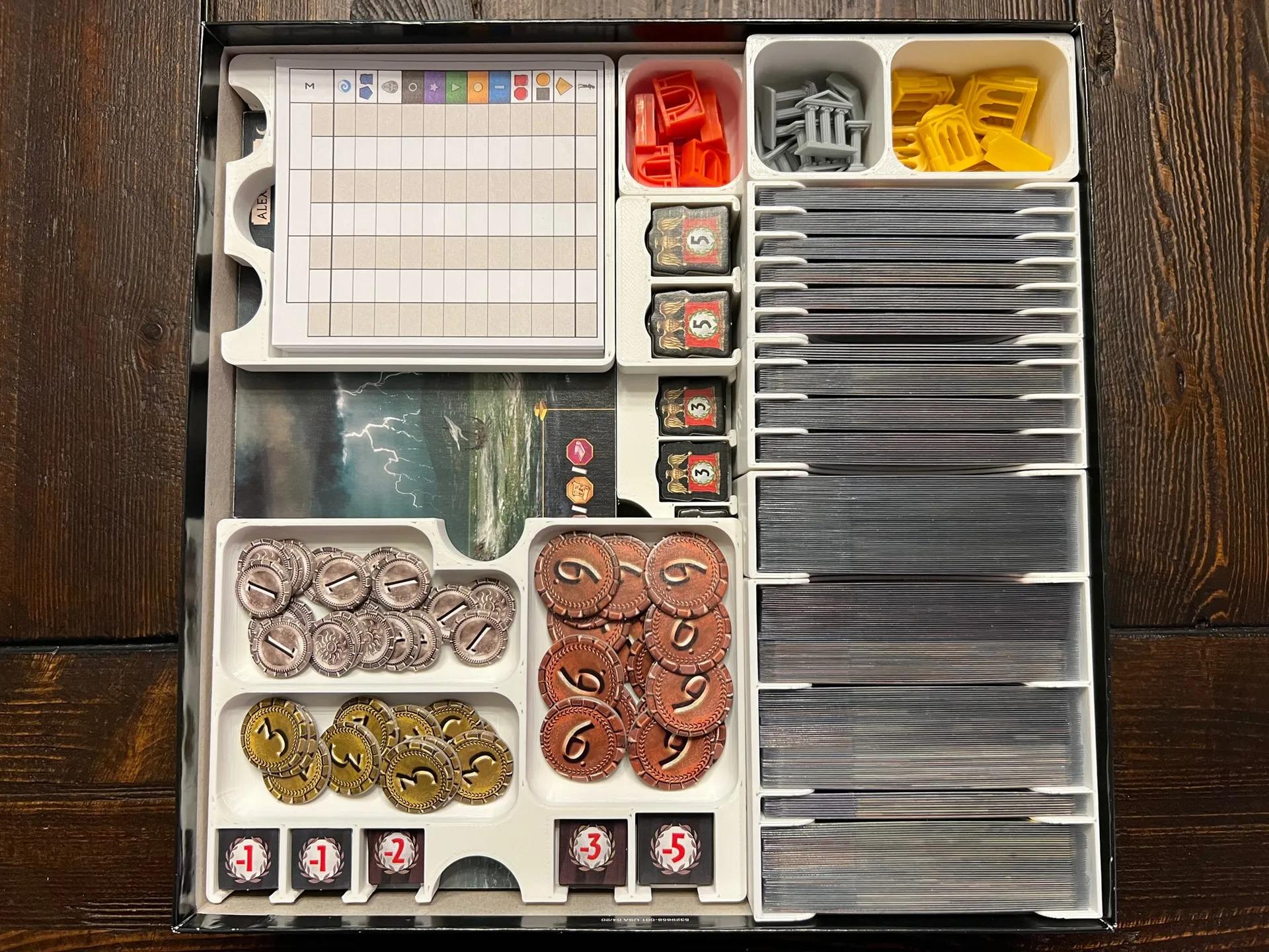 7 Wonders + Expansions Board Game Insert and Organizer (2nd Edition) (etsy image id: 6254296382)
