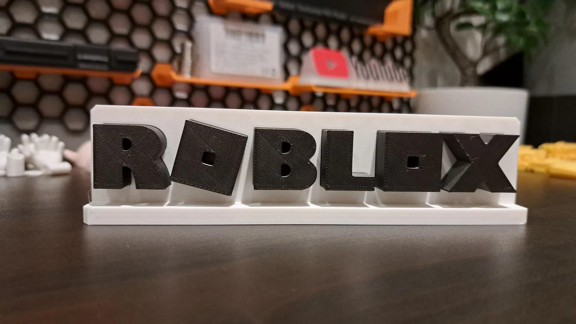 Roblox Sign with Custom Colors - Pairs great with Robux Coins for Party Decorations or Desk Art! (etsy image id: 6256707280)
