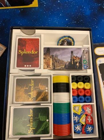 Splendor with Cities of Splendor expansion Organizer and Insert (etsy image id: 6257059245)