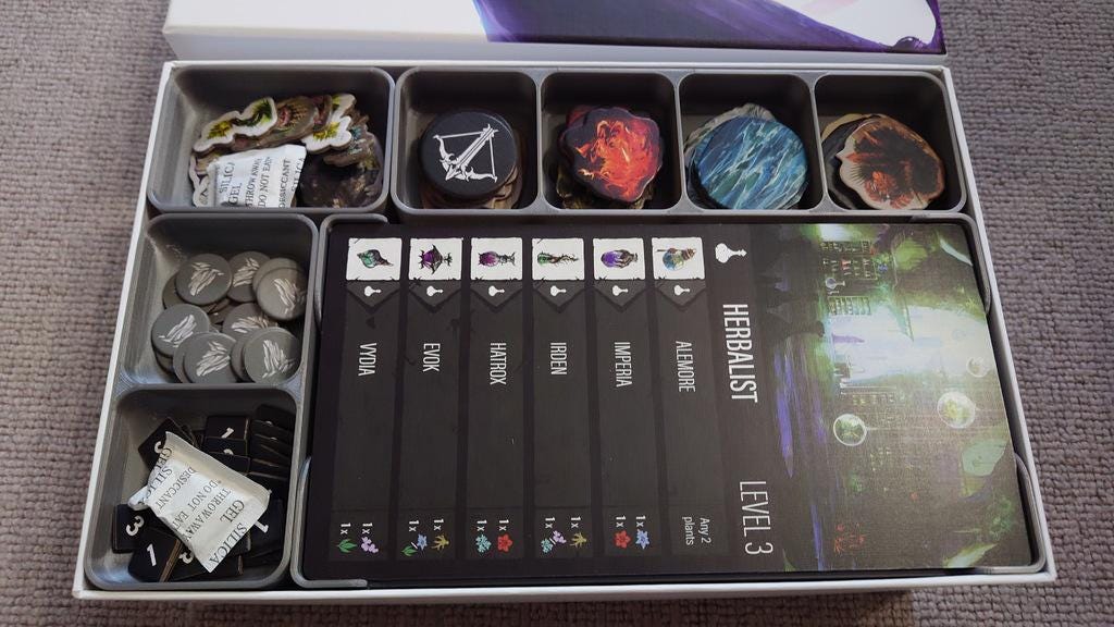 Primal The Awakening Boardgame Insert and Organizer (etsy image id: 6266852027)