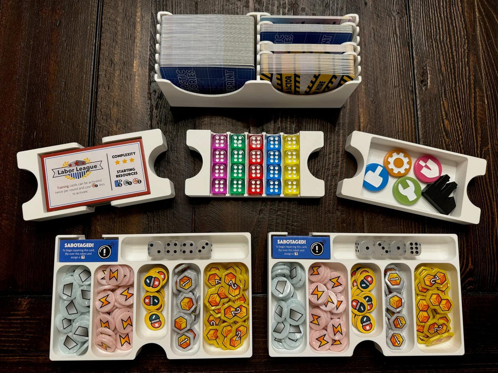Fantastic Factories + Expansions Board Game Organizer and Insert / Supports GeekUp Bits (etsy image id: 6271760444)