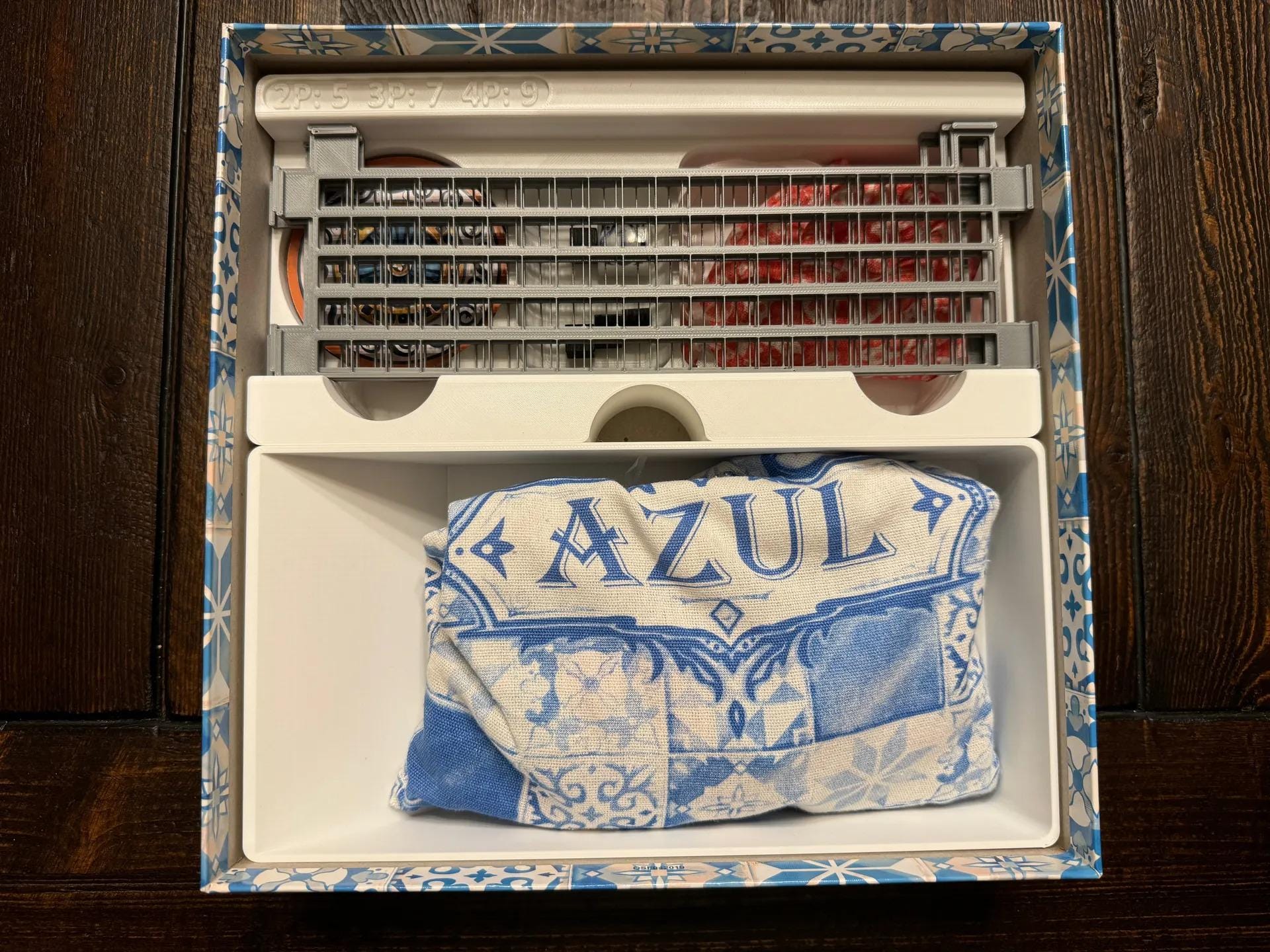 Azul Insert/Organizer - Supports Crystal Mosaic Boards, Joker Tiles, and Special Factories Promo (etsy image id: 6272928190)