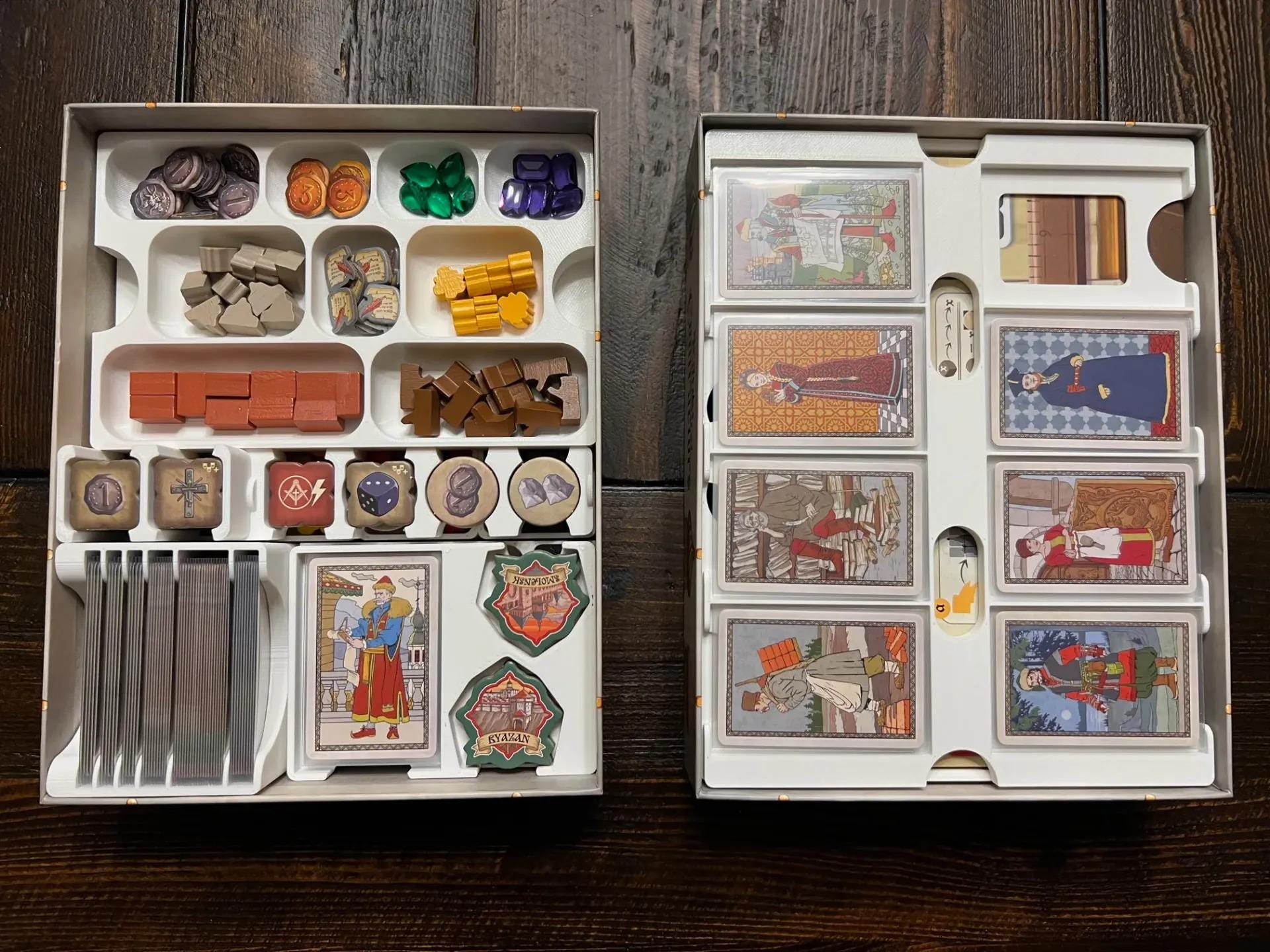 Red Cathedral + Expansion Board Game Organizer and Insert (etsy image id: 6272964216)