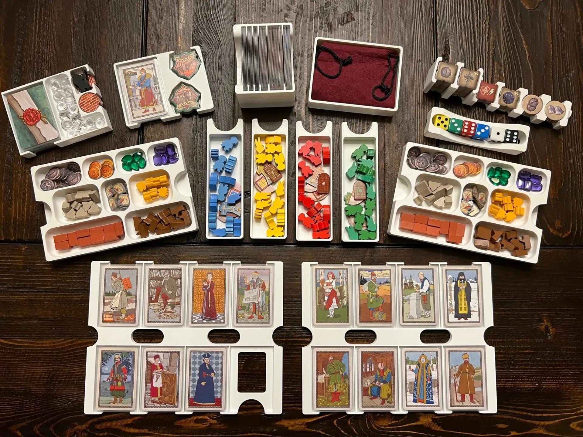 Red Cathedral + Expansion Board Game Organizer and Insert (etsy image id: 6272964230)