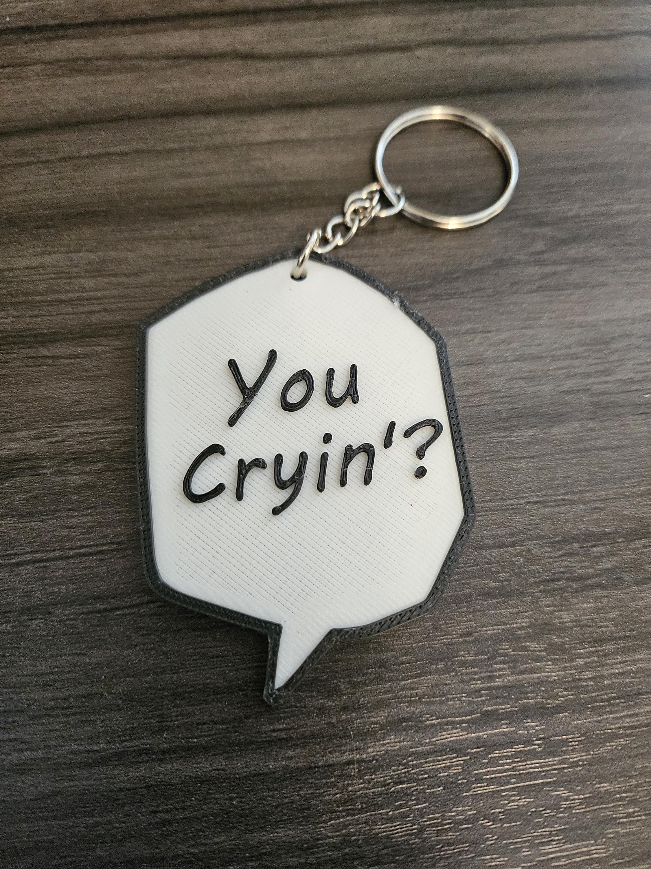 Jujutsu Kaisen Gojo Satoru Manga JJK - You Cryin'? Speech Bubble Key Chain (etsy image id: 6275206052)