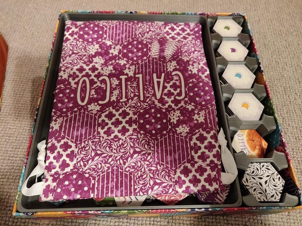 Calico Board Game Insert and Organizer (etsy image id: 6276493689)