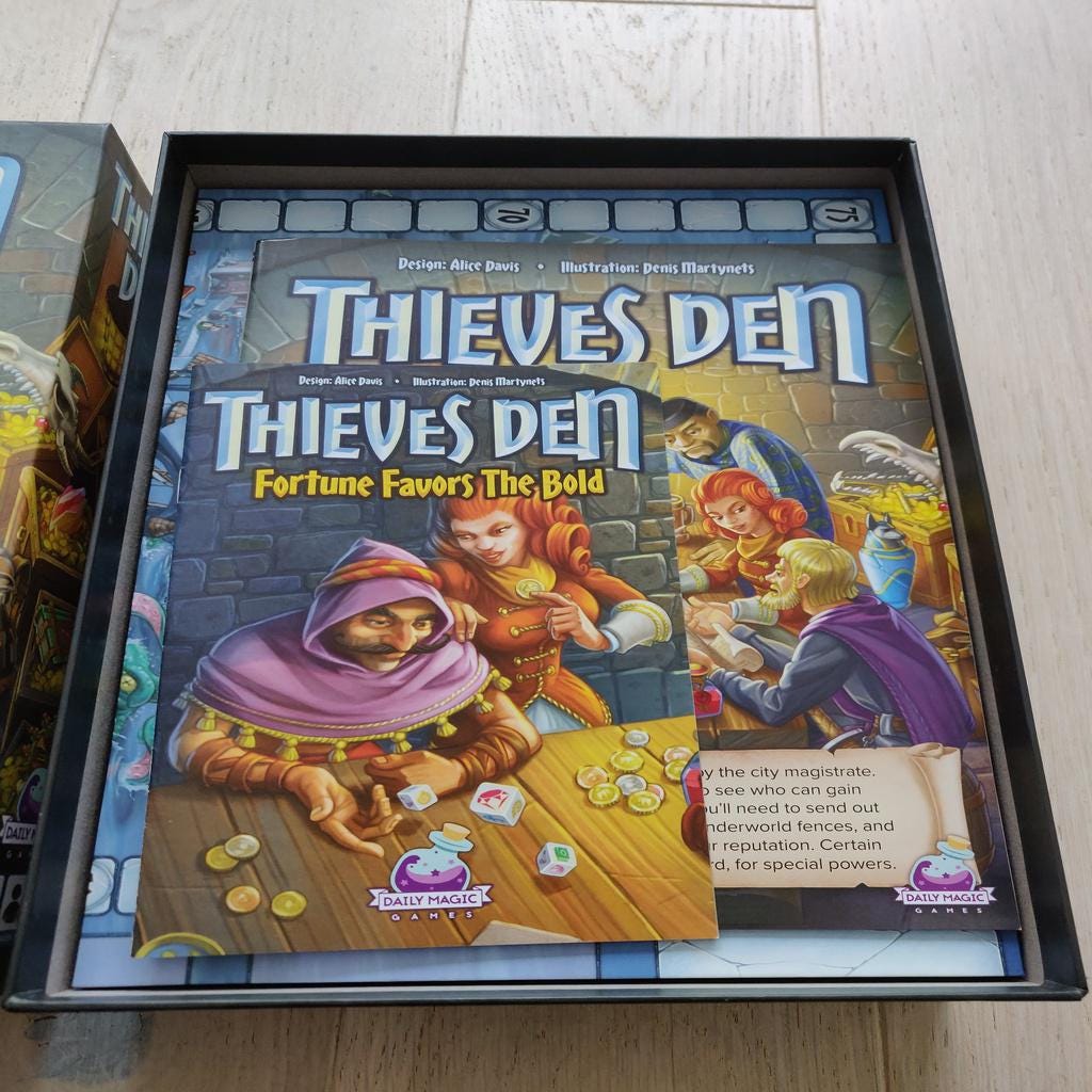 Thieves Den Board Game Insert and Organizer (etsy image id: 6276568215)