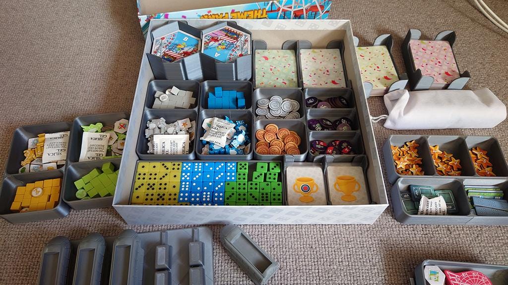 Dice Theme Park Kickstarter Insert and Organizer (etsy image id: 6276635149)