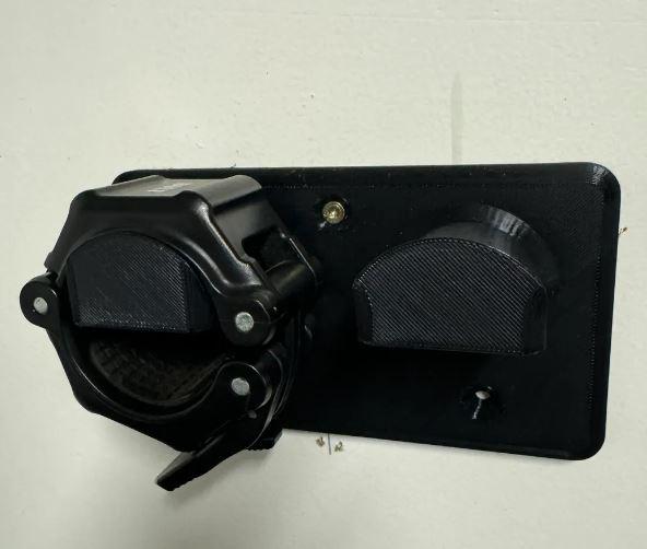 Barbell Collars for Wall Mount Storage - Rogue HG and Olympic Sizes (etsy image id: 6279118629)
