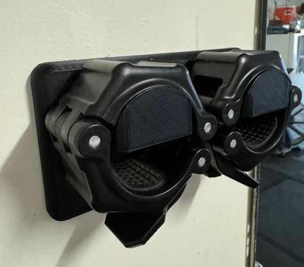 Barbell Collars for Wall Mount Storage - Rogue HG and Olympic Sizes (etsy image id: 6279118631)