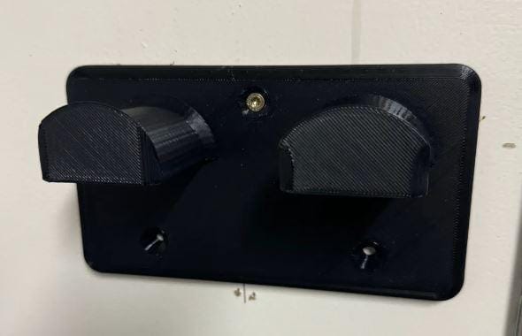 Barbell Collars for Wall Mount Storage - Rogue HG and Olympic Sizes (etsy image id: 6279118633)