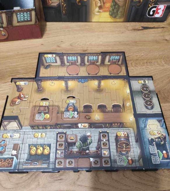 Taverns of Tiefenthal Board Game Organizer and Insert + Player Boards + Open Doors expansion (etsy image id: 6283804675)