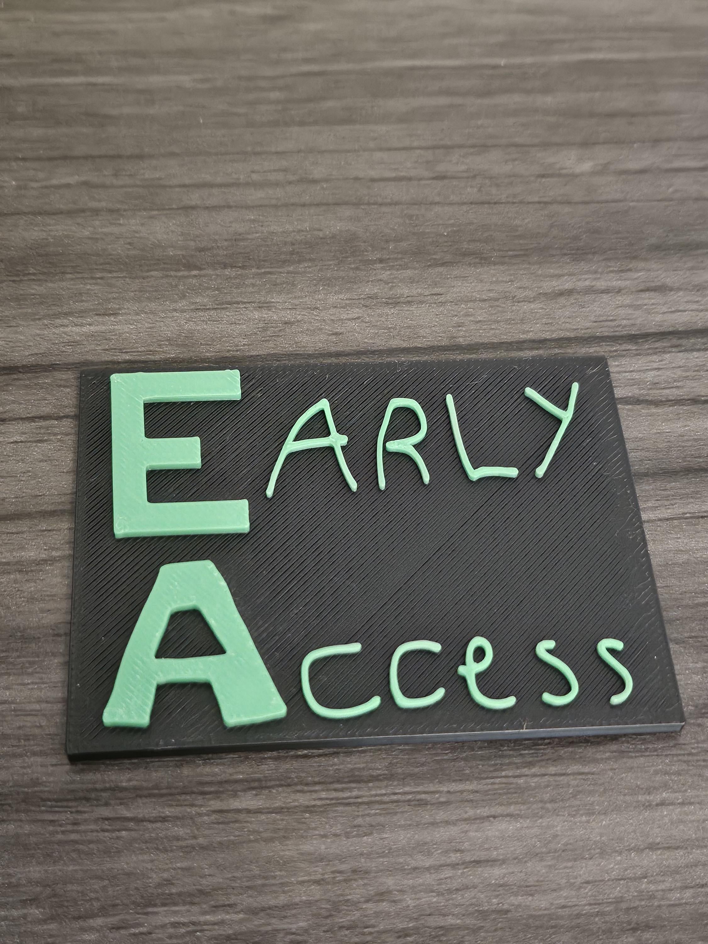 Early Access Badge With or Without Keychain - Gorilla Tag VR Game Oculus Rift (etsy image id: 6289029223)