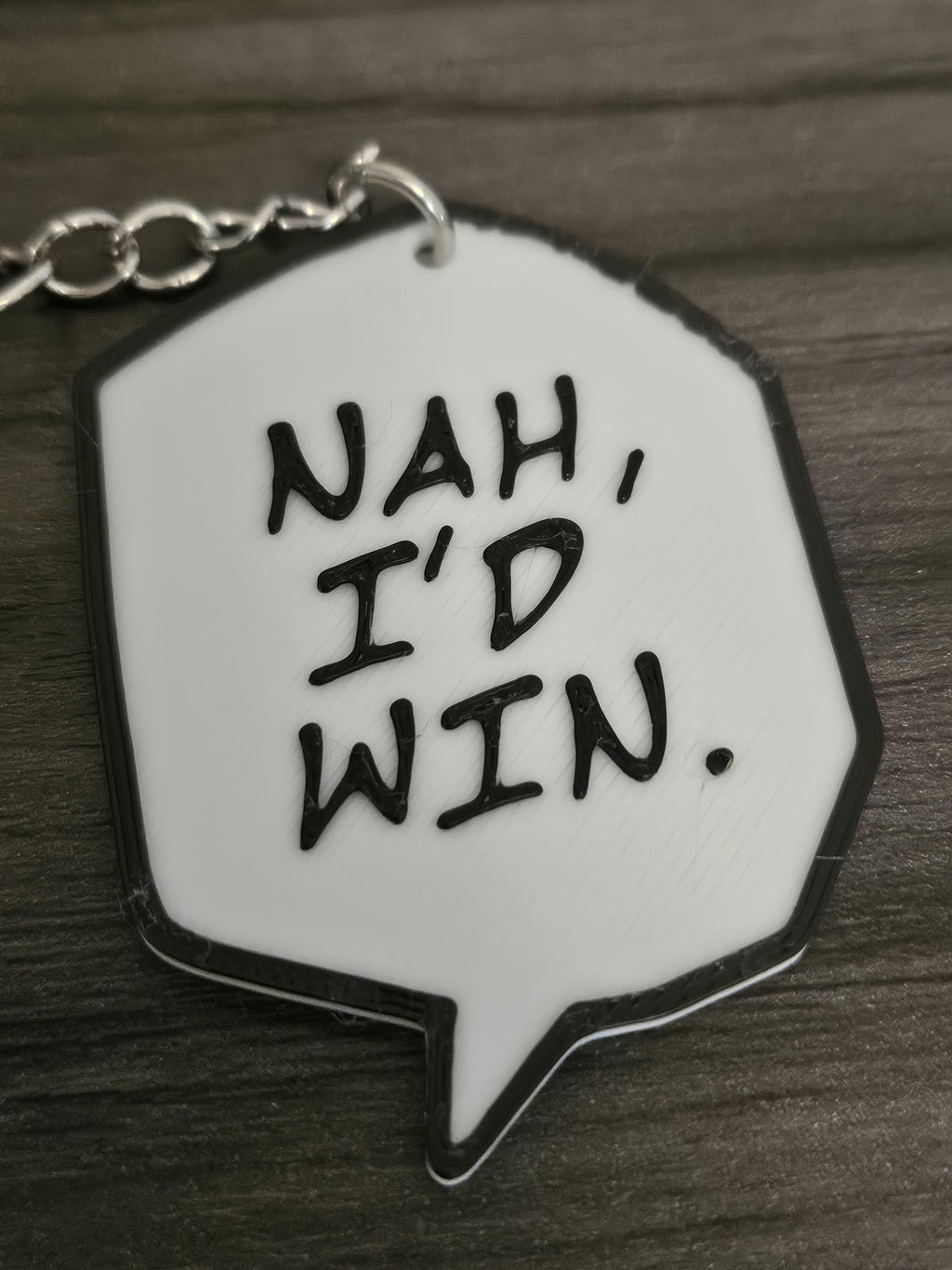 Jujutsu Kaisen Gojo Satoru Manga JJK - Nah I'd Win Speech Bubble Keychain (etsy image id: 6289144419)