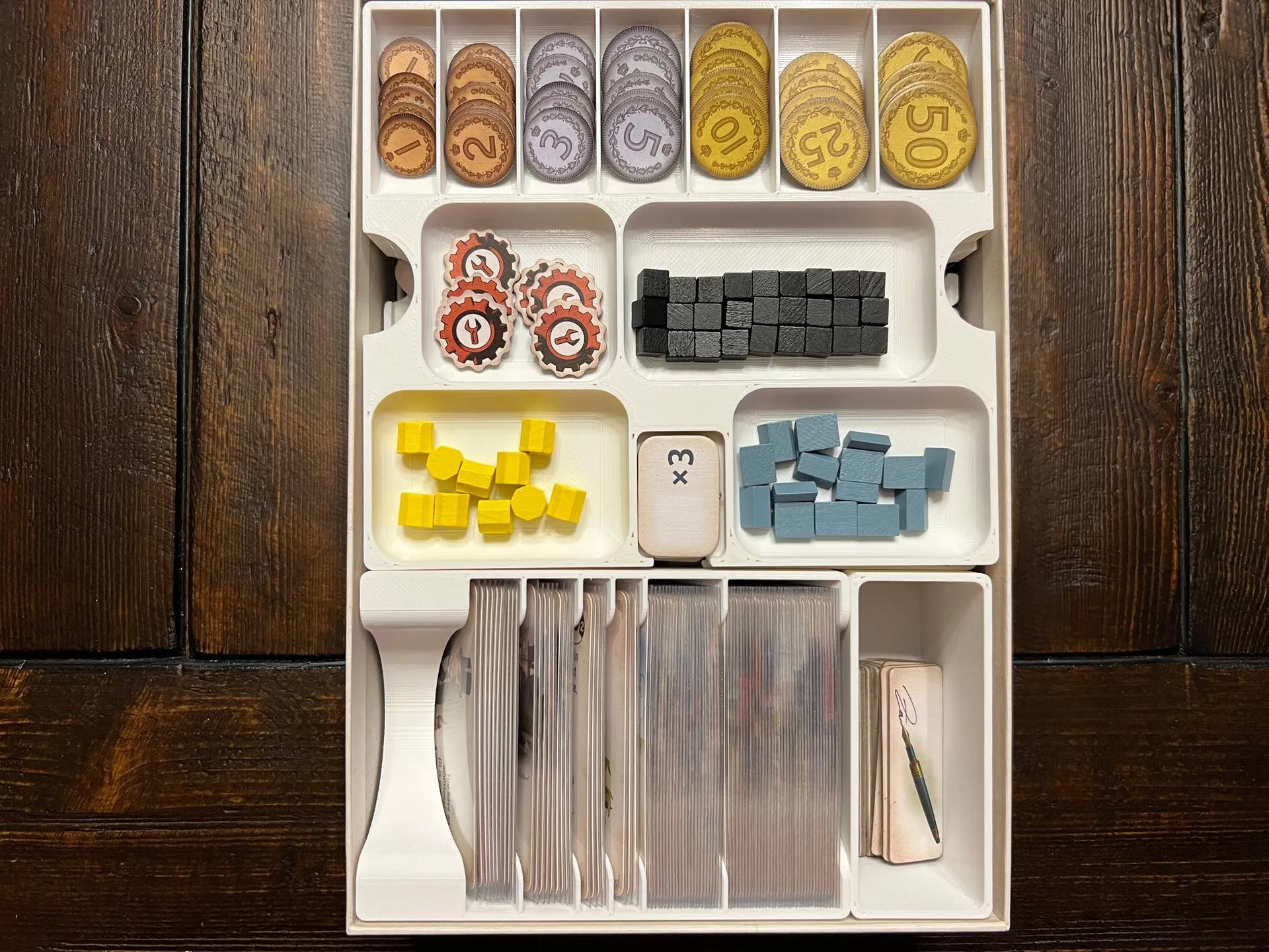 Furnace + Expansions Board Game Insert / Organizer - Supports Interbellum Expansion (etsy image id: 6293209626)