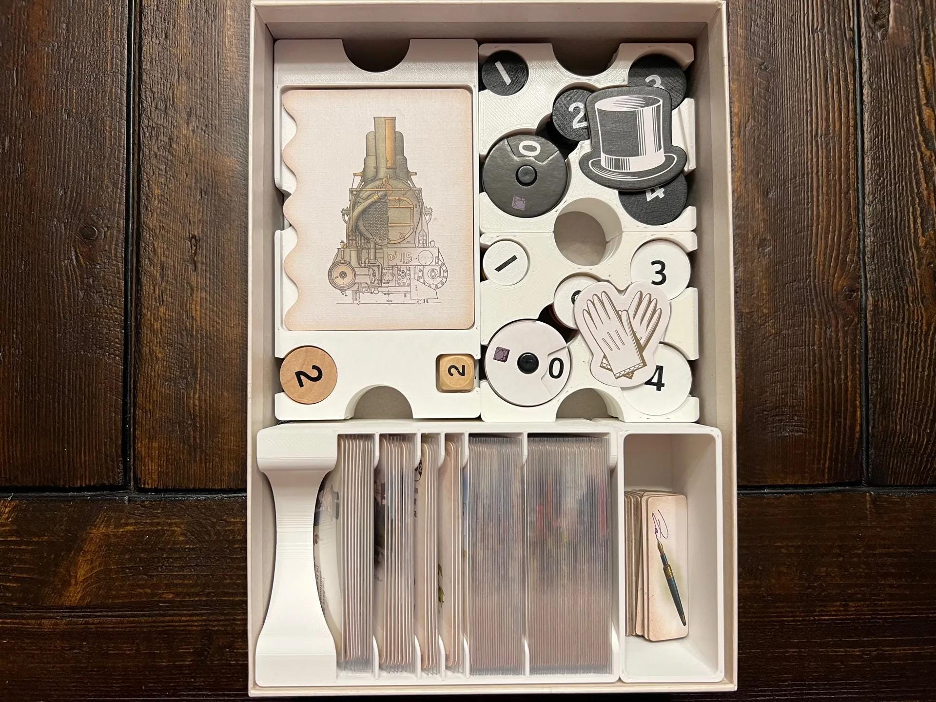 Furnace + Expansions Board Game Insert / Organizer - Supports Interbellum Expansion (etsy image id: 6293209632)