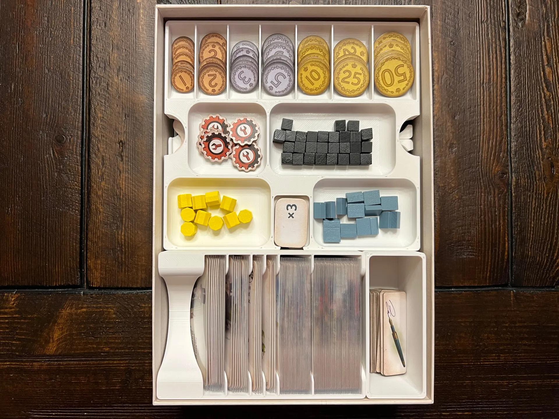 Furnace + Expansions Board Game Insert / Organizer - Supports Interbellum Expansion (etsy image id: 6293209634)