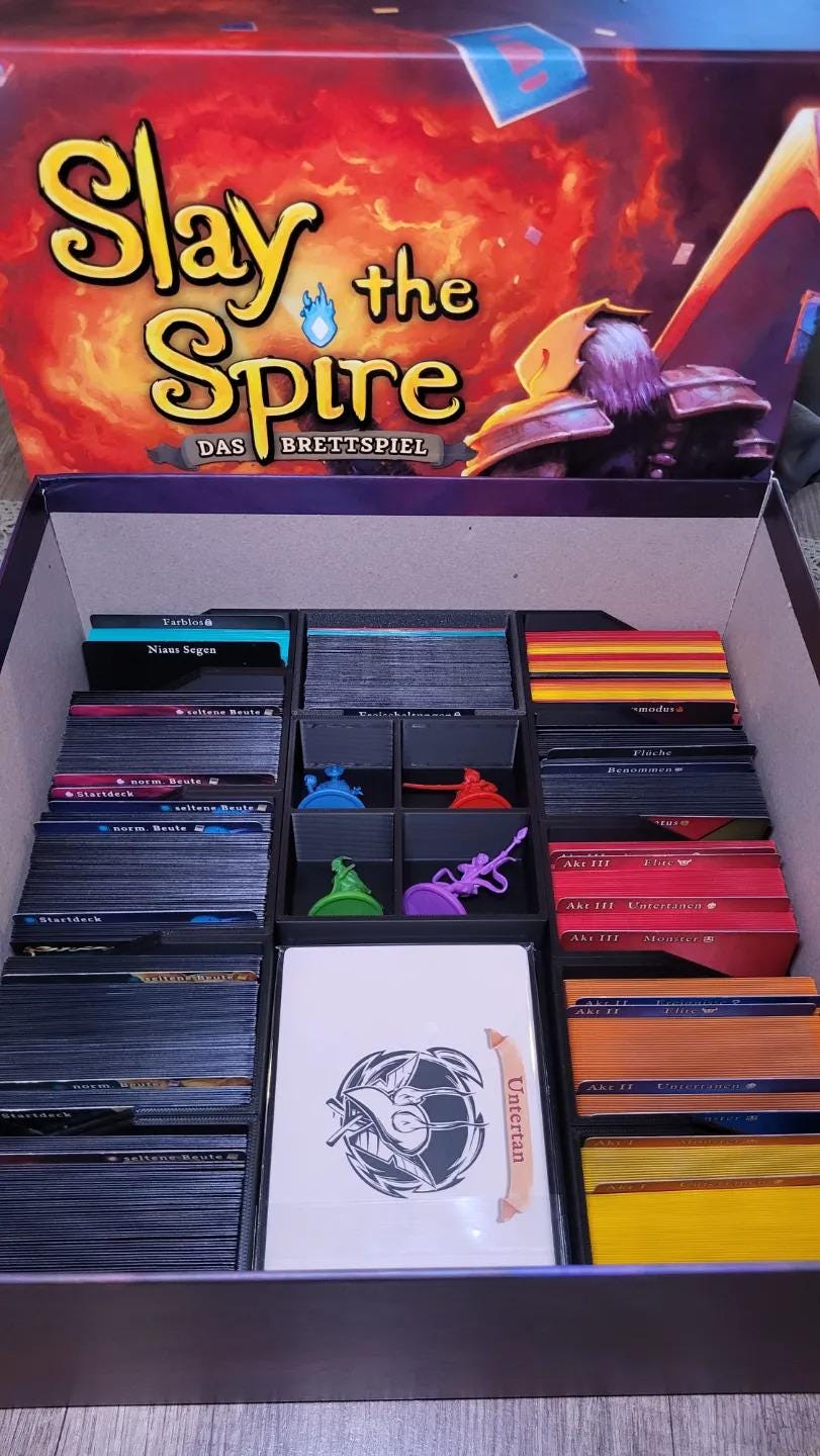 Slay the Spire Board Game Organizer and Insert (etsy image id: 6297152028)