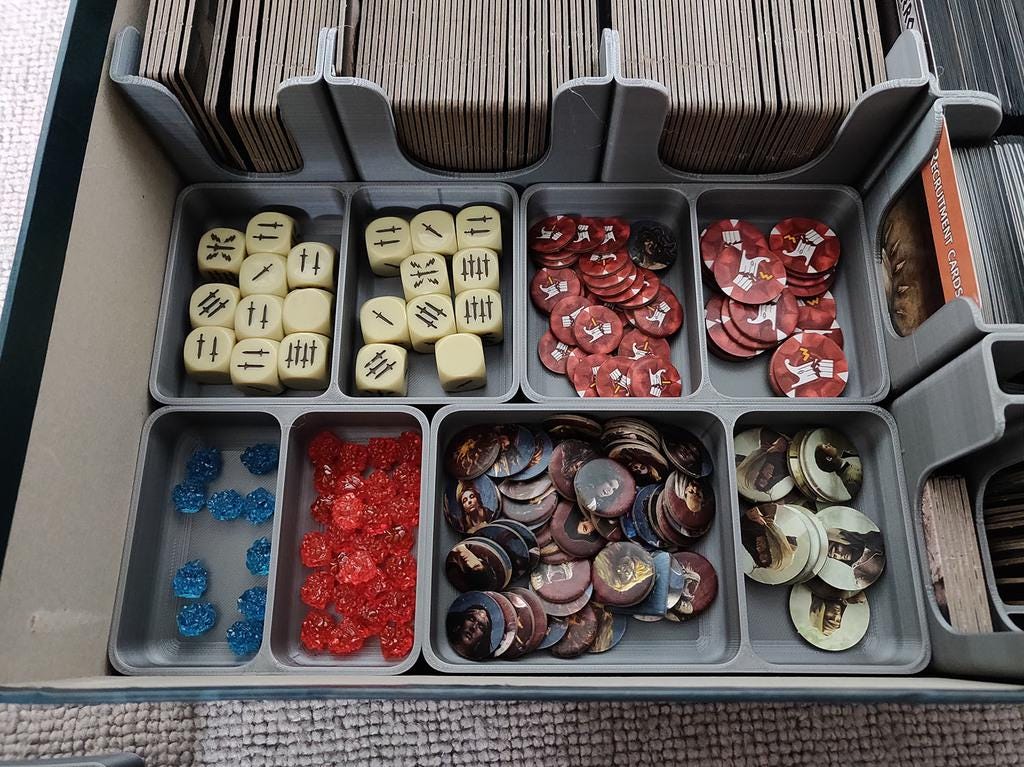 Mythic Battles: Pantheon - Deluxe Storage Box Board Game Organizer and Insert (etsy image id: 6300614567)
