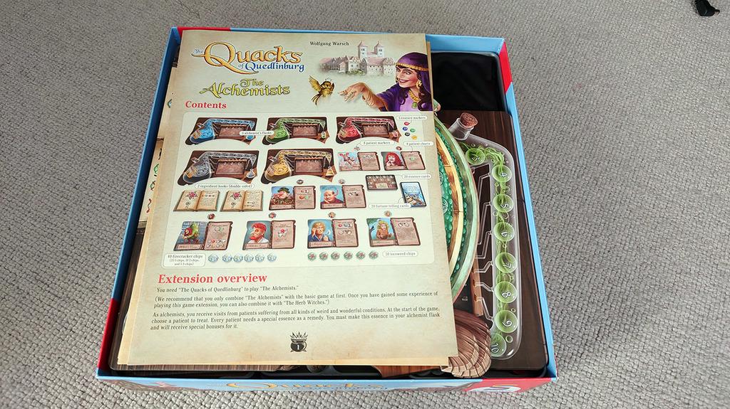 Quacks of Quedlinburg + Herb Witches Expansion Board Game Organizer and Insert (etsy image id: 6300632121)