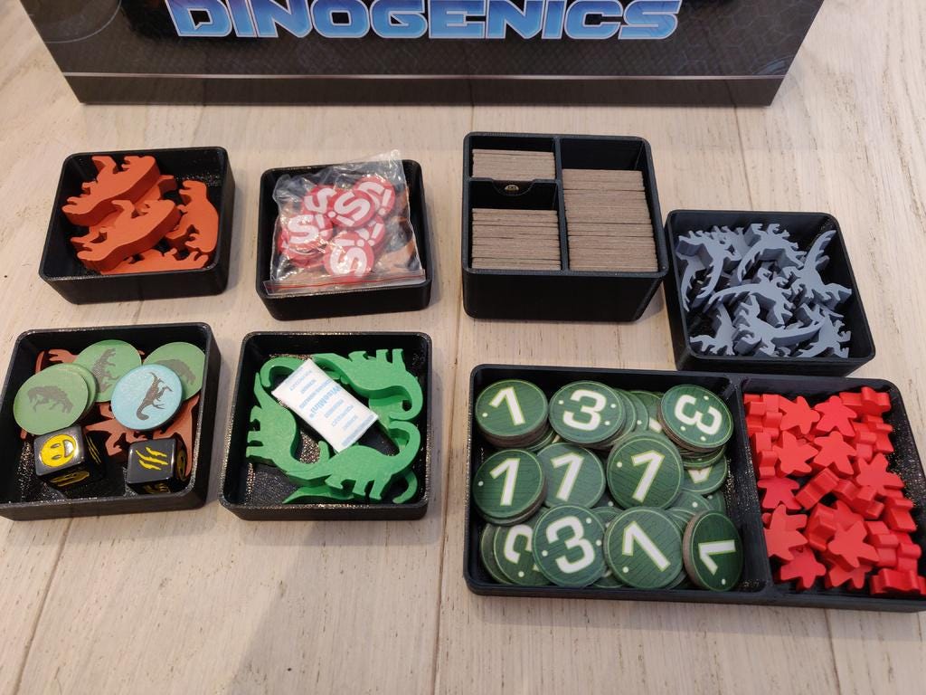 Dinogenics Board Game Insert and Organizer (etsy image id: 6300913793)