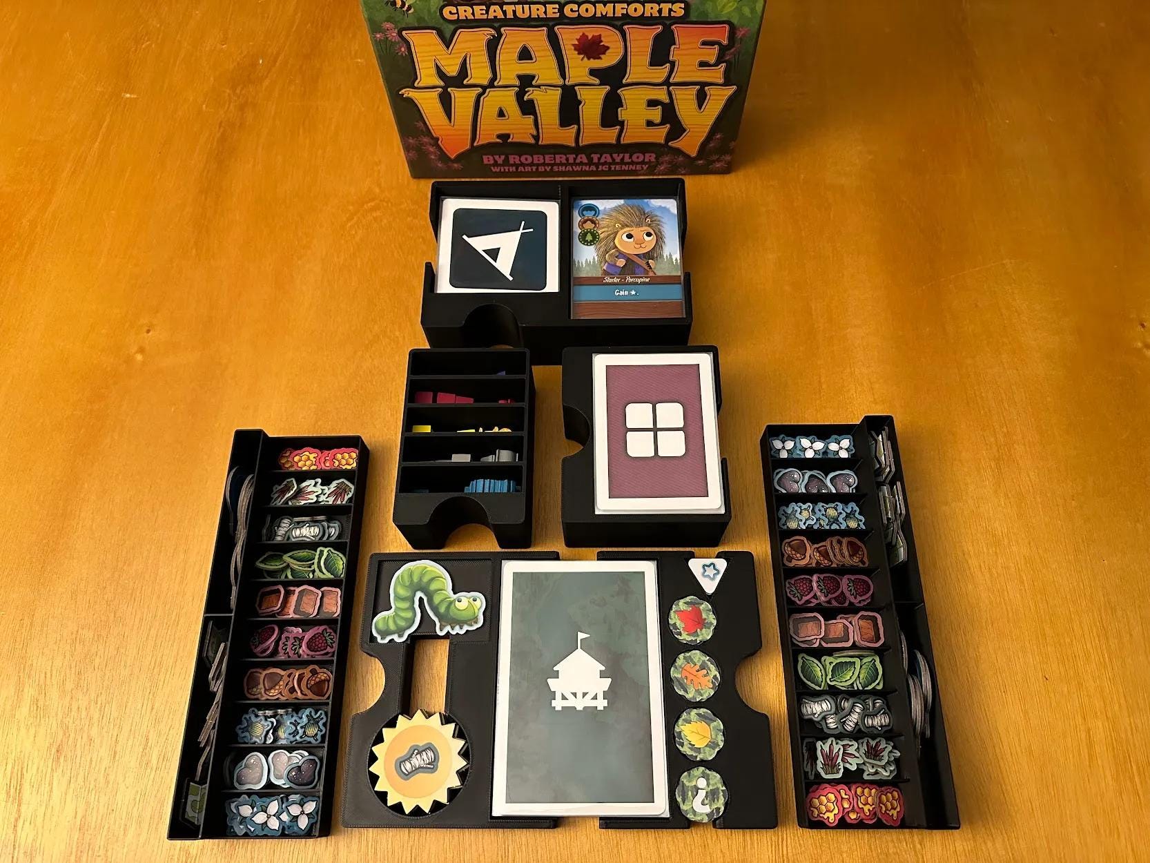 Maple Valley Board Game Organizer and Insert (etsy image id: 6301135872)