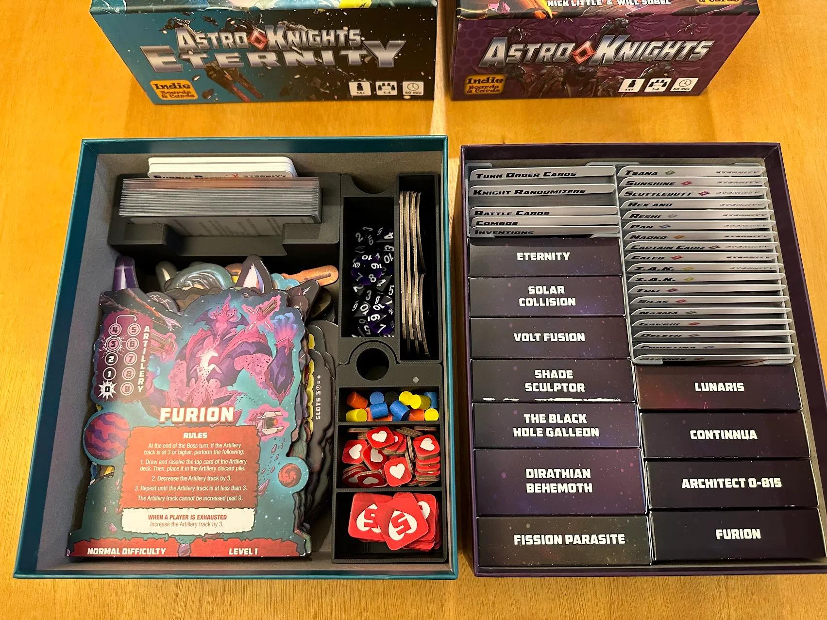 Astro Knights + Eternity Expansion Board Game Organizer and Insert (etsy image id: 6301175516)