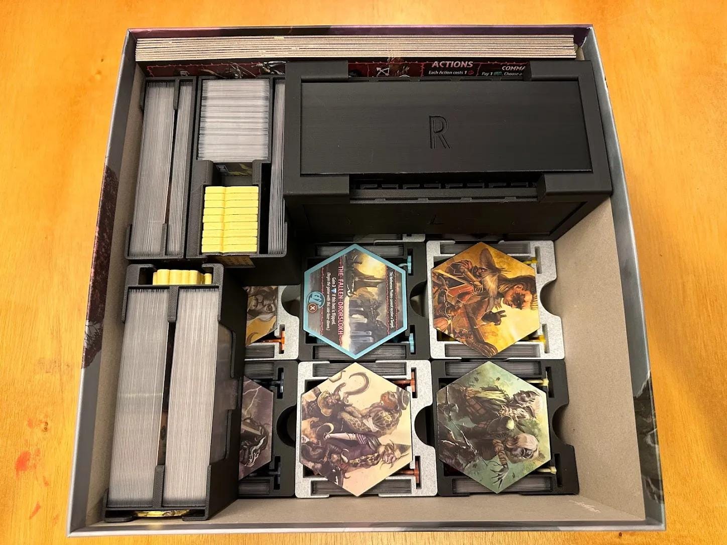 Uprising: Curse of the Last Emperor + Expansions Board Game Organizer and Insert (etsy image id: 6301231782)