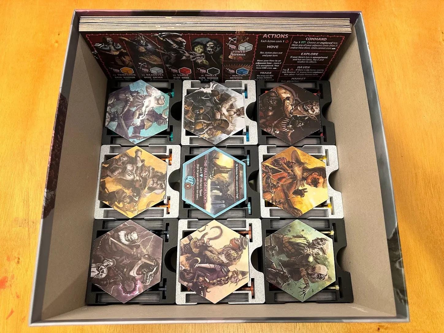 Uprising: Curse of the Last Emperor + Expansions Board Game Organizer and Insert (etsy image id: 6301231792)