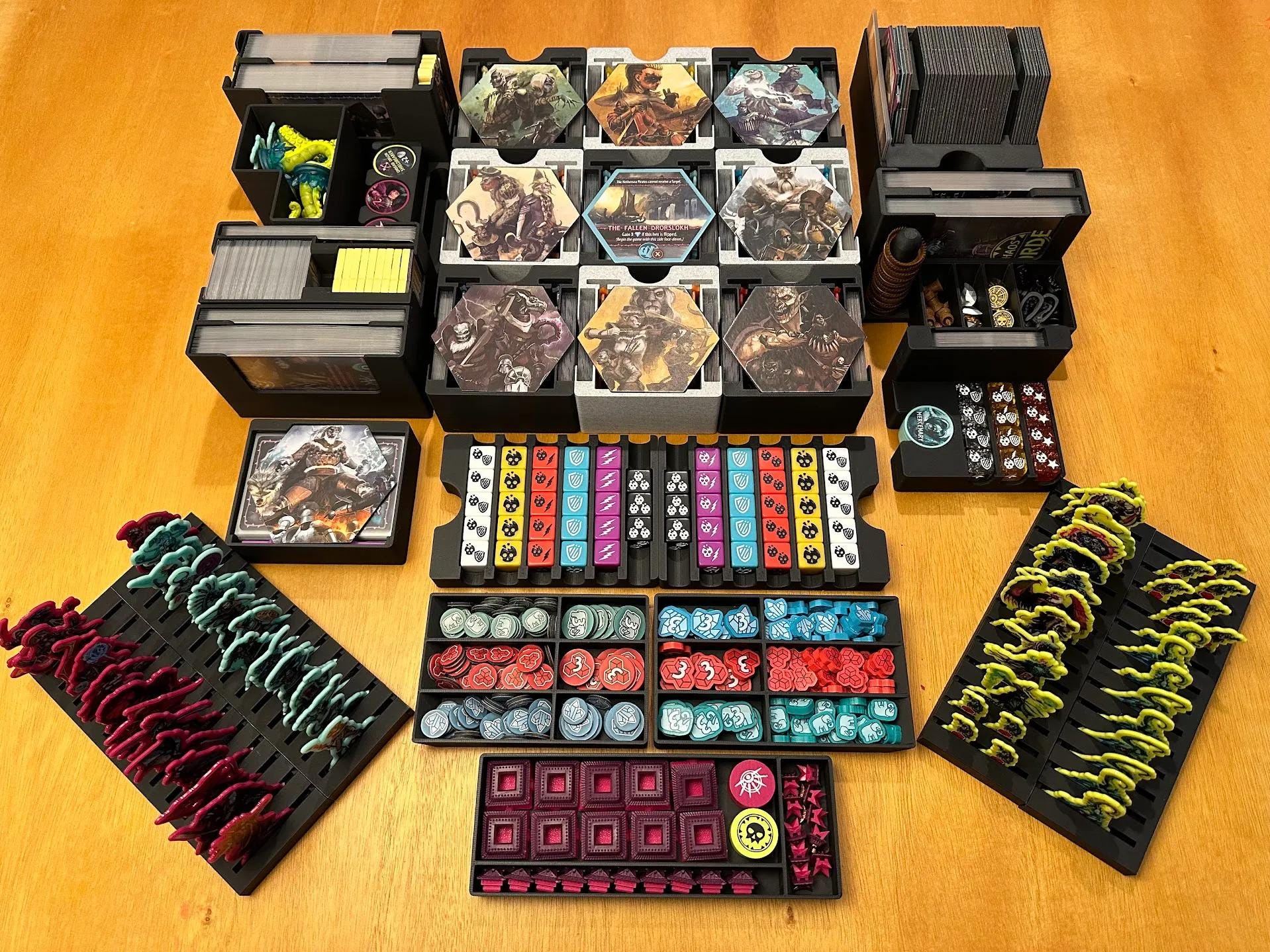 Uprising: Curse of the Last Emperor + Expansions Board Game Organizer and Insert (etsy image id: 6301231796)