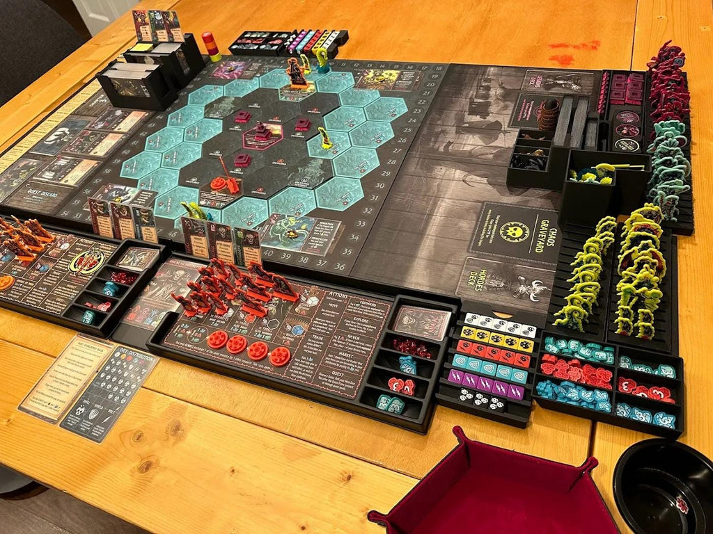 Uprising: Curse of the Last Emperor + Expansions Board Game Organizer and Insert (etsy image id: 6301231850)